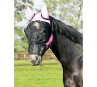 Maschera antimosche per cavalli QHP Rose Cob