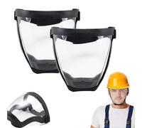 Maschera Antipolvere A Pieno Facciale, 2Pezzi Maschera Integrale Per Il Viso Anti-appannamento In Trasparente Con Fascia Regolabile,Protettiva Per Adulti, Per Il Lavoro Di Sarchiatura D ell'e rba