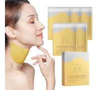 Maschera antirughe per il collo, maschera per il collo con peptidi e acido ialuronico, cerotto antirughe per il collo, maschera contro le rughe e per rassodamento, aderenza antiscivolo per donne e