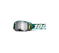 Occhiali da motocross 100% ARmatic Polarity con plexiglass argentato