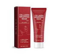 Maschera avvolgente al collagene di lattosio rosso, maschera di peeling ammorbidente al collagene, maschera di peeling al lattosio rosso, maschera di peeling al viso (1PCS)