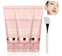 Maschera avvolgente notturna al collagene, Maschera avvolgente notturna al collagene, Maschera viso staccabile al collagene per pelle secca e disidratata, Pacchetto maschera viso staccabile (3Pcs)