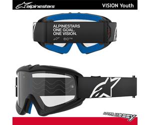 MASCHERA BAMBINO ALPINESTARS YOUTH CORP NERO LENTE CHIARA