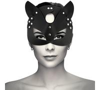 Maschera bdsm orecchie di gatto in pelle vegana, Poids 0.186 Kg