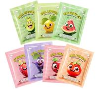 Maschera Bellezza Viso con Agli Estratti di Frutta, 7 Idratante Maschera Viso Lenitive per Idratazione Profonda Effetto, Set di Sheet Face Mask, Maschera Viso Coreana per Daily Care Skin