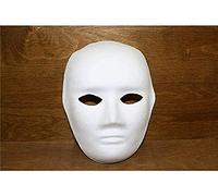 Maschera Bianca Viso Intero per Carnevale TEATRO Danza Classica Halloween