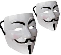 Maschera Bianco Jokers Vendetta Anonymous Costume Di Halloween Per Adulti