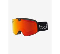 Maschera Bollé NEVADA NEO nero opaco con lente specchiata rosso giallo