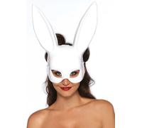 Maschera bondage coniglietto bianco Masquerade Rabbit Mask