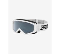 Maschera Briko Thunder bianco con lente a specchio grigio bambini