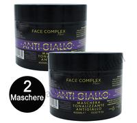 Maschera Capelli AntiGiallo Professionale Face Complex 400ml x2