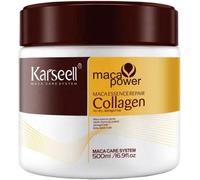 Maschera Capelli Collagene 500ml Idratante Anticrespo Ripara Capelli Secchi Maca