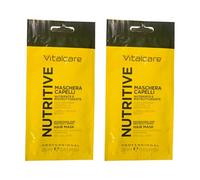 Maschera Capelli Nutriente e Ristrutturante Monodose, con Ceramidi Vegetali e Pantenolo. Per Capelli Secchi, Spenti 25ml (2 Monodose)