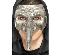 Maschera Capitano Veneziana Di Lusso Maschera Da Ballo Accessorio Per Costumi