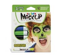 Maschera carioca un pacchetto di 3 colori per la pelle in mostri a barre - colori vivaci - lavabili e base d'acqua - include du NEW