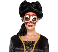 Maschera Carne Lattice + Adesivo Donna Costume Ballo IN Halloween