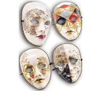 Maschera carta pesta decorata stile veneziana