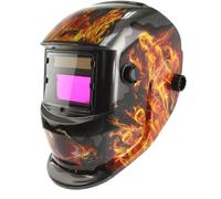 Maschera Casco Autoscurante da Saldatura per MIG TIG MAG MMA Campo Visivo 93x43