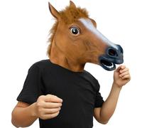 Maschera Cavallo Divertente,Maschera da Cavallo lattice,Mascheras a testa di cavall,per Halloween,Mascherata,Cosplay,Carnevale