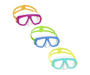 Maschera caymen, 3-6 anni, 3 colori assortiti, lenti in policarbonato e con protezione uv