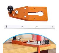 Maschera circolare regolabile per fresatrice per lavorazione del legno con posizionamento di precisione e regolazione multi-angolo per taglio di finiture e scanalature in Furni