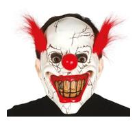 Maschera Clown Horror con Capelli - Halloween