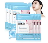 Maschera Collagene Collo, Maschera Collo Coreana, collo maschera Collagene Viso, Contiene Hyaluronic Acid, Idratante, Schiarente Delle Linee Riparatore Del Collos, 6 Pezzi