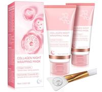 Maschera Collagene, Maschera Collagene Viso Korean Maschera Notte al Collagene, Bio Mask Collagen Bio Collagen Real Deep Mask, Migliora l'elasticità, restringe i pori, una pelle splendente, 150 ml