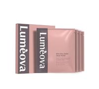 Maschera Collagene Viso Luméova - 4x34g - Idratante, Rassodante - Collagene Marino, Probiotici, Acido Ialuronico - Tutti i Tipi di Pelle - Valutato 93/100 su Yuka