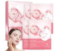 Maschera Collagene Viso,Maschera Viso,Lot Di 4 Pezzi,Face Mask Hydrogel Idratante Di Notte,Idratazione Profonda,Cura Leggera E Rinfrescante,Texture Della Pelle Più Raffinata,Per Pelli Secche E Spente