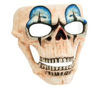 MASCHERA COMMEDIA DELL'ARTE TESCHIO CLOWN ACCESSORI TRAVESTIMENTO HALLOWEEN