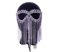 Maschera, Compatibile Con Strass Universali Con Nappa Lunga Zircone | For La Cena Di Halloween E La Festa In Maschera
