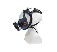 Maschera completa M9300 Strap Galaxy - policarbonato/silicone - nero/arancio - D