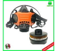 Maschera con filtro A2 P3 R EN 148-1 protettiva DPI ALFA Sekur antigas e polveri