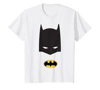 Maschera con Logo DC Batman Maglietta, Bambini, Bianco, 12 Anni