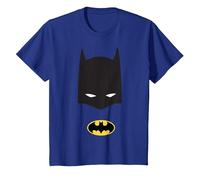 Maschera con Logo DC Batman Maglietta, Bambini, Blu Reale, 10 Anni