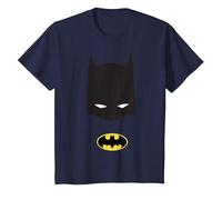 Maschera con Logo DC Batman Maglietta, Bambini, Navy, 4 Anni