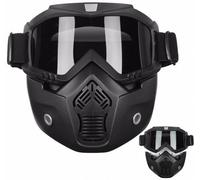 Maschera con mentoniera staccabile e lenti Fumé Chiaro Light Smoke