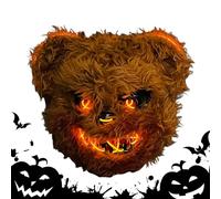 Maschera Coniglio Luminoso - Copre Viso LED Regolabile, Accessorio Cosplay Halloween Costume Confortevole, Design Durevole Leggero, Stile Brillante | Maschera Luminosa per Festa Mascarade Deguisem
