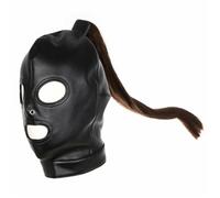 maschera costrittiva schiavo sadomaso cappuccio coda SOTTOMISSIONE E DOMINAZIONE