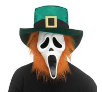 Maschera Costume Da Adulto Scream Ghost Face Di San Patrizio