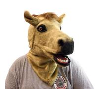Maschera Costume Di Cavallo Con Bocca Mobile Da Indossare Sulla Testa