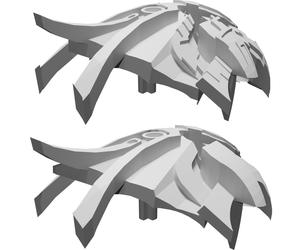 Maschera Creazione per Bionicle Mata Metru Teste Stampata 3D Collezione