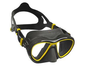 Maschera Cressi Sub Quantum Nero-Giallo anti appannamento