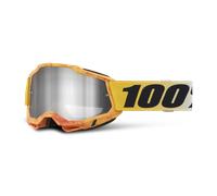 §Maschera Cross 100% Accuri 2 Razza-Specchio Lente Argento§