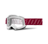 Maschera Cross 100% Accuri 2 Redline -Clear Lens