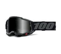Maschera da motocross 100% Accuri 2 Sand nero con plexiglass fumé