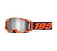 100 Percent Armatic Black, occhiali a specchio male Arancione Fluo/Lilla Argento A Specchio