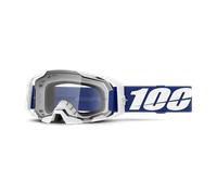 100percent Armatic Off-road Goggles Bianco,Blu Clear