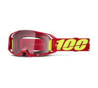 Maschera Cross 100% ARmatic - Lente Trasparente Rosso Rosso
